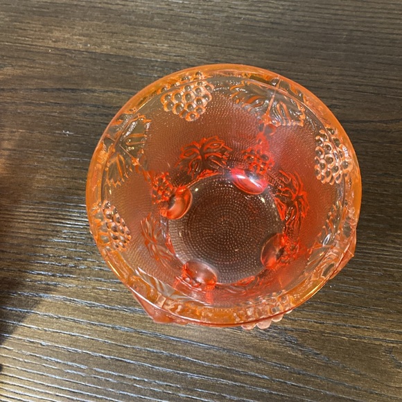 Vintage Pink Jeanette Glass Lidded Compote Candy Dish Collectible - Picture 4 of 7